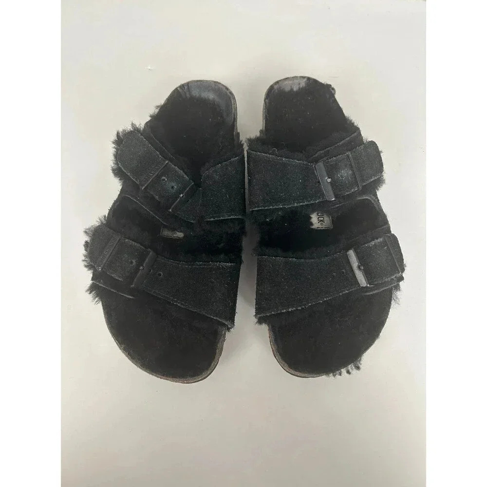 Birkenstock Arizona Shearling Sandals size 36.5